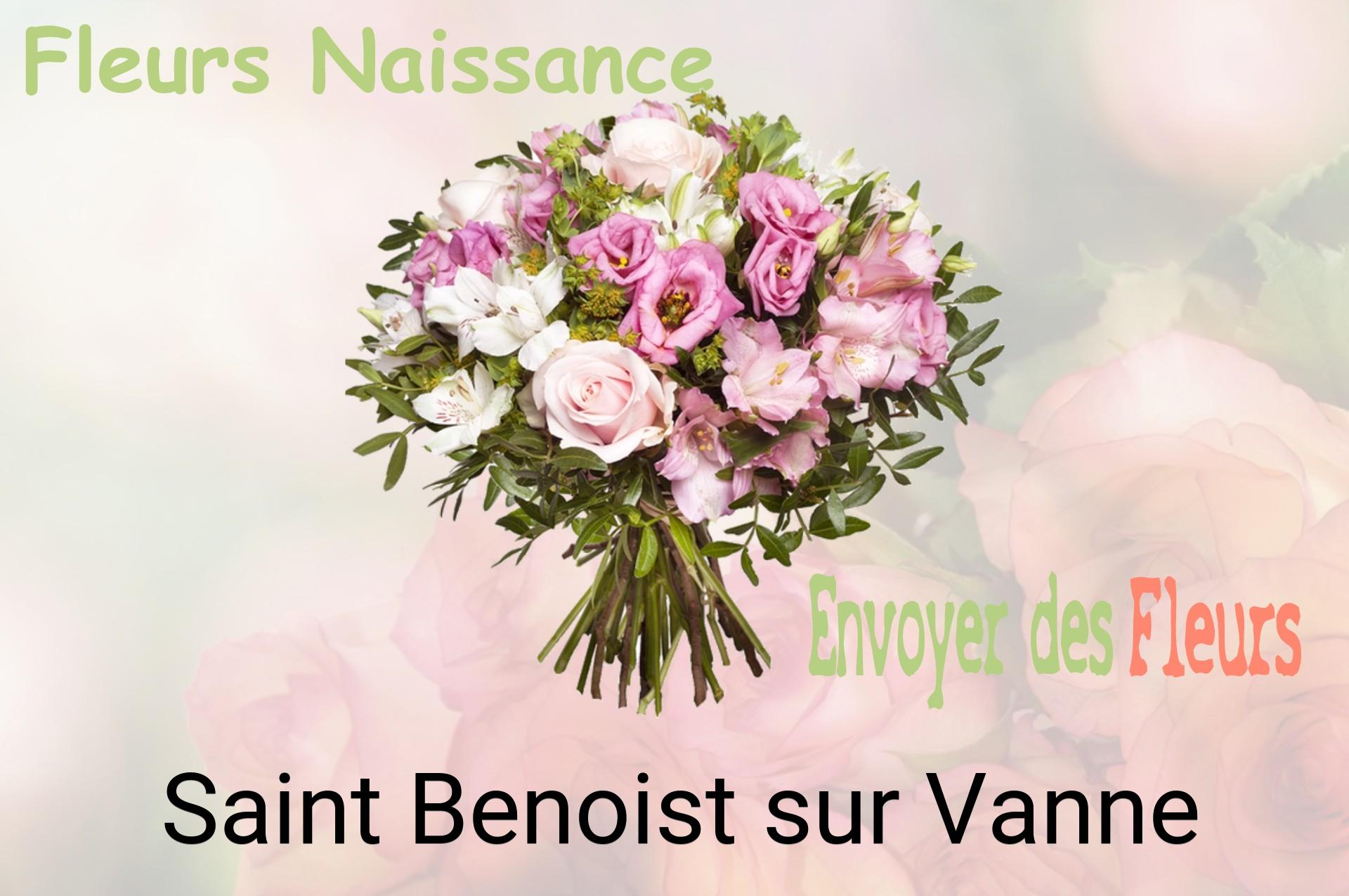 Bouquet de fleurs de naissance livré à Saint-Benoist-sur-Vanne